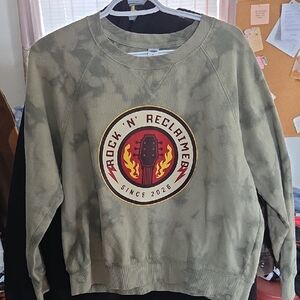Rock N Reclaimed Tie-Dye Logo Crewneck Sweatshirt